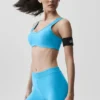 Alosoft Center Stage Bra - Azure Blue