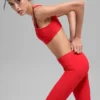 Alosoft Center Stage Bra - Bright Red