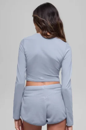 Alosoft Crop Finesse Long Sleeve – Winter Frost