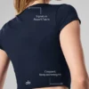 Alosoft Crop Finesse Short Sleeve - Navy
