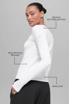 Alosoft Finesse Long Sleeve – White
