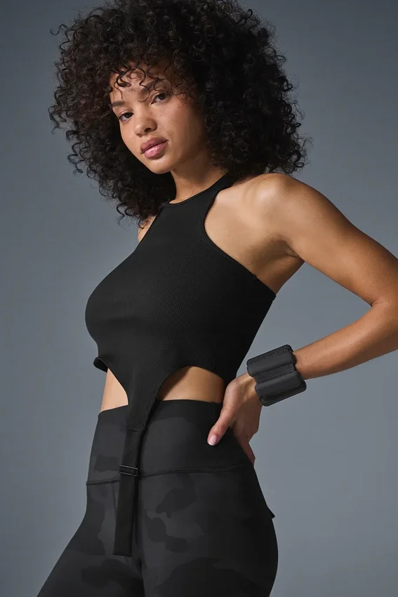 Alosoft Ribbed Revelation Tank - Black
