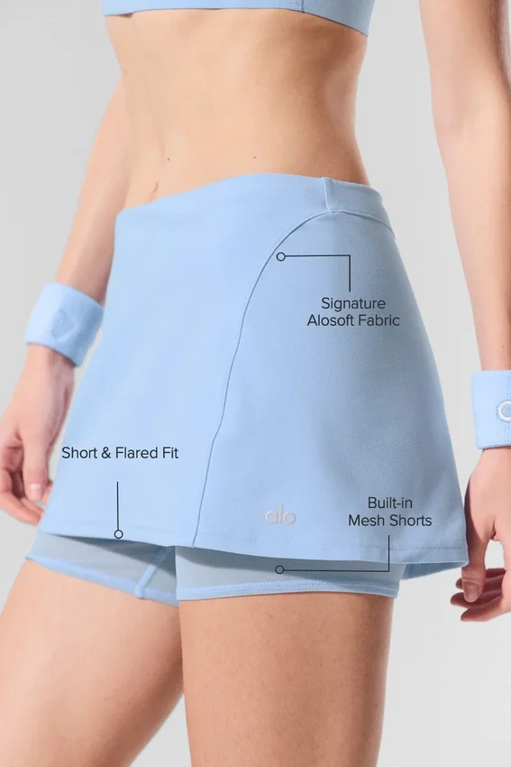 Alosoft Serve It up Skirt - Seashell Blue