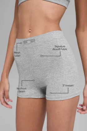 Alosoft Sincere Micro Short – Athletic Heather Grey