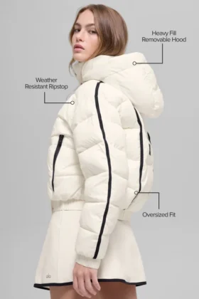 Aspen Love Puffer Jacket – Ivory