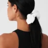 Bead It Oversized Scrunchie - White