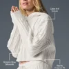 Cable Knit Winter Bliss Hoodie - Ivory