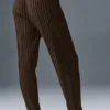 Cable Knit Winter Bliss Pant - Espresso