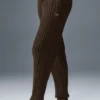 Cable Knit Winter Bliss Pant - Espresso