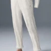 Cable Knit Winter Bliss Pant - Ivory