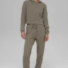 Cable Knit Winter Bliss Pant - Light Cocoa