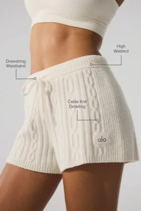 Cable Knit Winter Bliss Short – Ivory