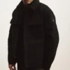 Canvas Utility Shacket - Black