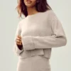 Cashmere Embrace Pullover - Oat Heather