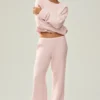 Cashmere High-Waist Northstar Straight Leg Pant - Frosted Pink