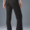 Cashmere High-Waist Plush Waffle Pant - Dark Heather Grey