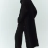 Cashmere Northstar Long Cardigan - Black