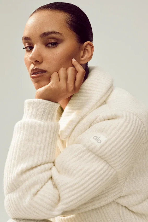 Cashmere Northstar Sweater Puffer - Ivory