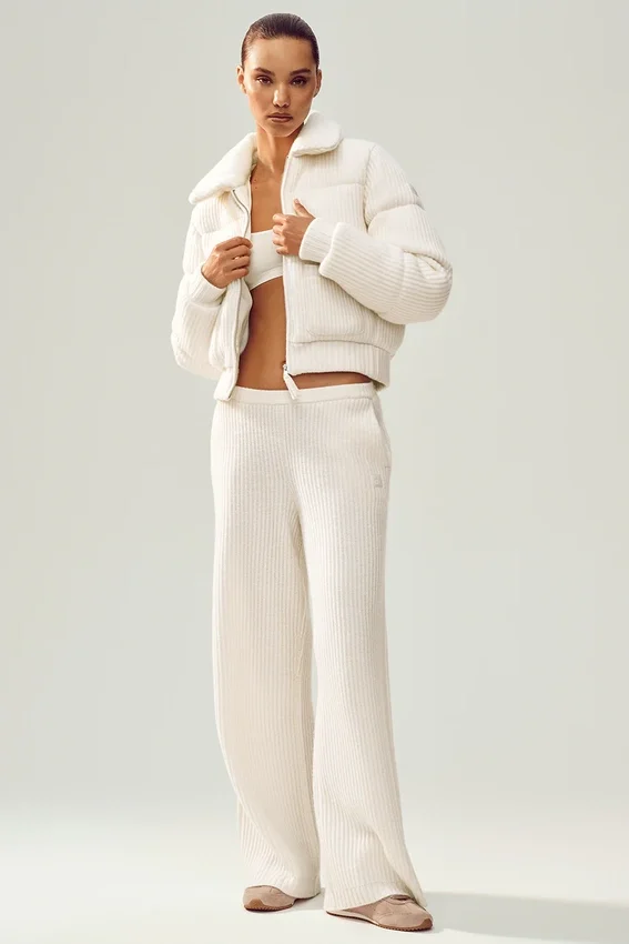 Cashmere Northstar Sweater Puffer - Ivory