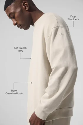 Chill Crew Neck Pullover – Bone