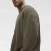 Chill Crew Neck Pullover - Olive Tree