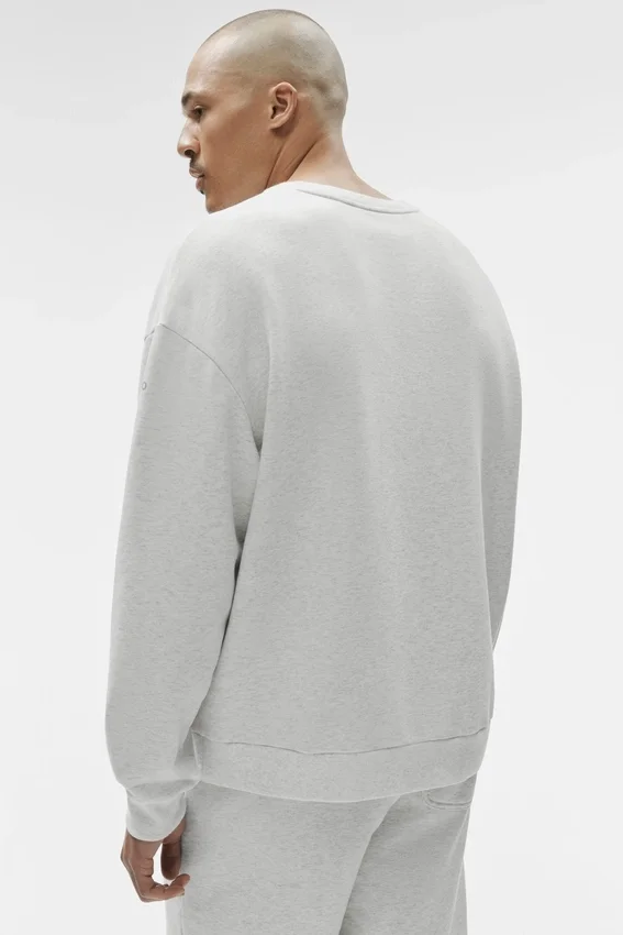 Chill Crew Neck Pullover - White Heather