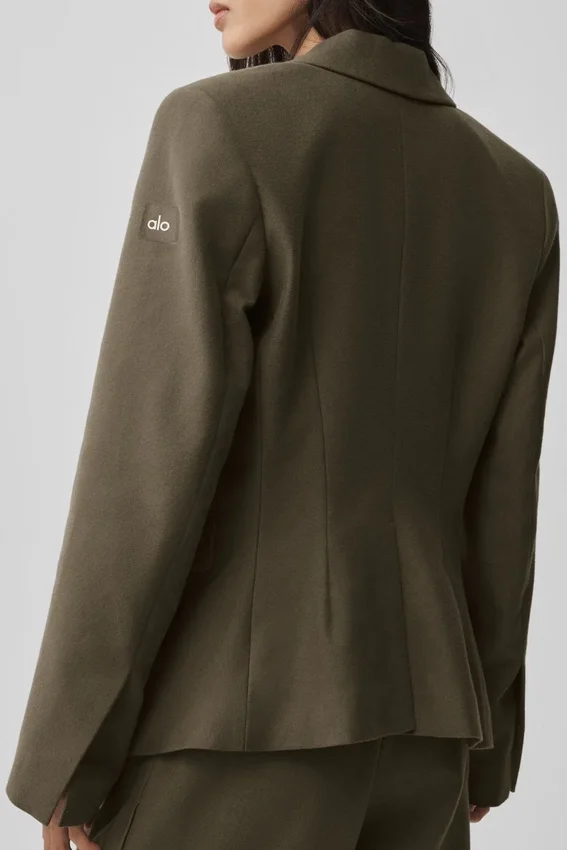 Cinch Blazer - Olive Tree