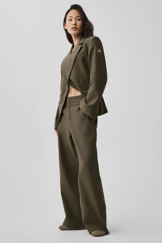 Cinch Blazer - Olive Tree
