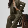 Cinch Blazer - Olive Tree