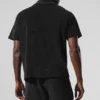 Coastal Terry Button up - Black