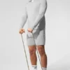 Conquer 1/4 Zip Reform Long Sleeve - Athletic Heather Grey