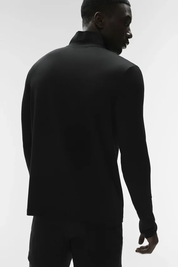 Conquer 1/4 Zip Reform Long Sleeve - Black