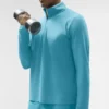 Conquer 1/4 Zip Reform Long Sleeve - Blue Breeze