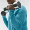 Conquer 1/4 Zip Reform Long Sleeve - Blue Breeze