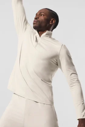 Conquer 1/4 Zip Reform Long Sleeve – Bone