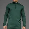 Conquer 1/4 Zip Reform Long Sleeve - Clover Green