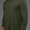 Conquer 1/4 Zip Reform Long Sleeve - Green Olive
