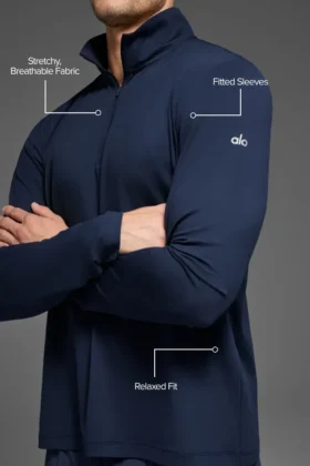 Conquer 1/4 Zip Reform Long Sleeve – Navy