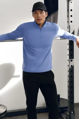 Conquer 1/4 Zip Reform Long Sleeve - Provence Blue