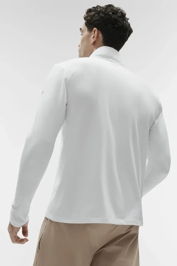 Conquer 1/4 Zip Reform Long Sleeve - White