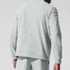 Conquer Max Mock Neck Full Zip - Athletic Heather Grey