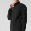 Conquer Max Mock Neck Full Zip - Black
