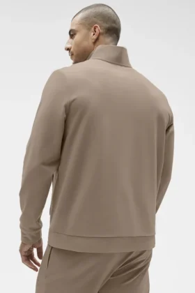 Conquer Max Mock Neck Full Zip – Gravel