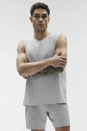 Conquer Muscle Tank – Athletic Heather Grey