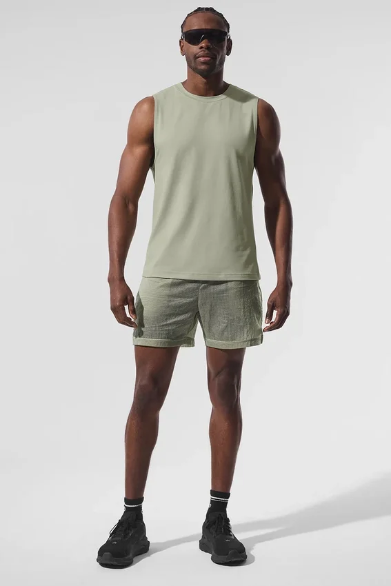 Conquer Muscle Tank - Limestone