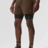 Conquer React 2-in-1 Performance Short - Espresso/Black
