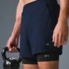 Conquer React 2-in-1 Performance Short - Navy/Black