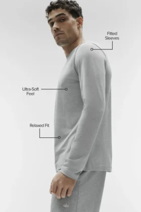 Conquer Reform Crewneck Long Sleeve – Athletic Heather Grey
