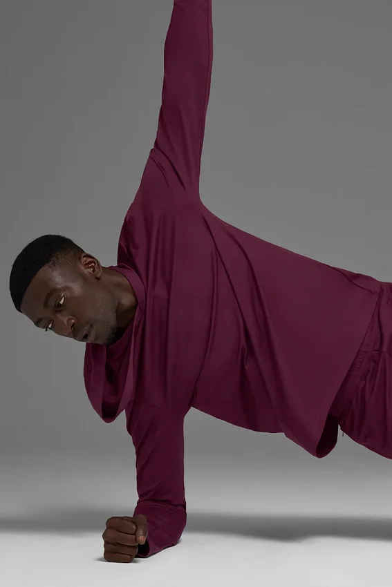 Conquer Reform Long Sleeve with Hood - Burgundy