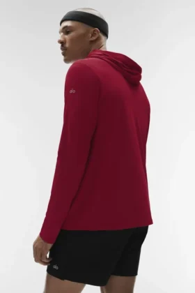 Conquer Reform Long Sleeve with Hood – Garnet